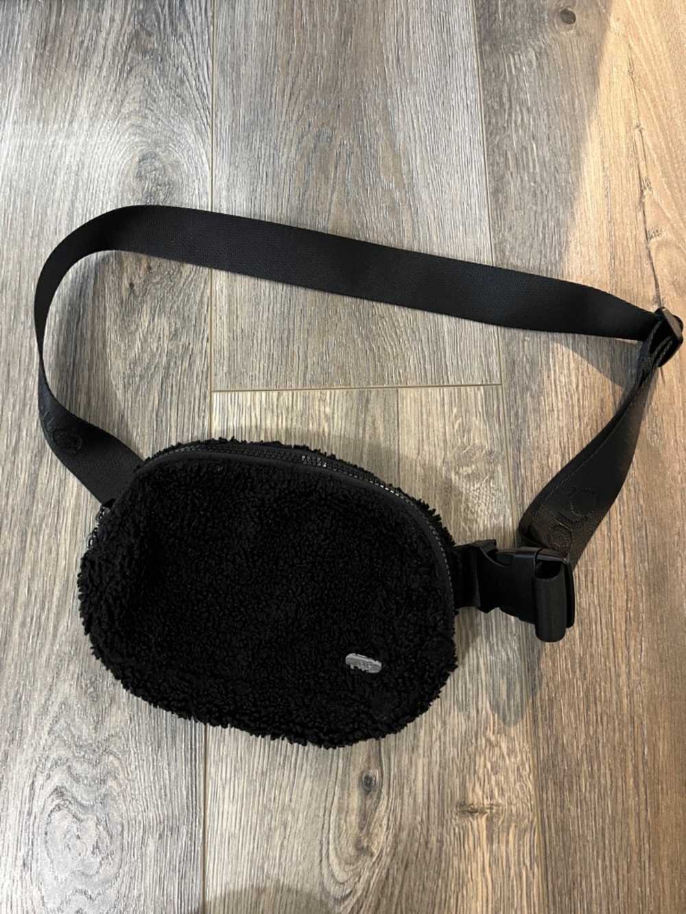 Lole Black Sherpa Crossbody Belt Bag